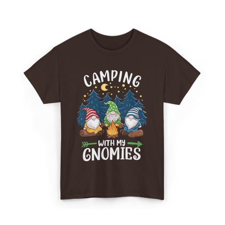 Camping with My Gnomies Gnome Adventure T-Shirt - Dark Chocolate