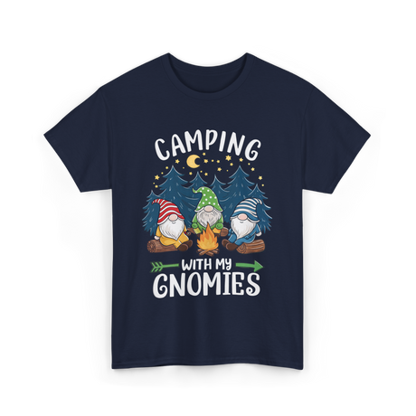 Camping with My Gnomies Gnome Adventure T-Shirt - Navy