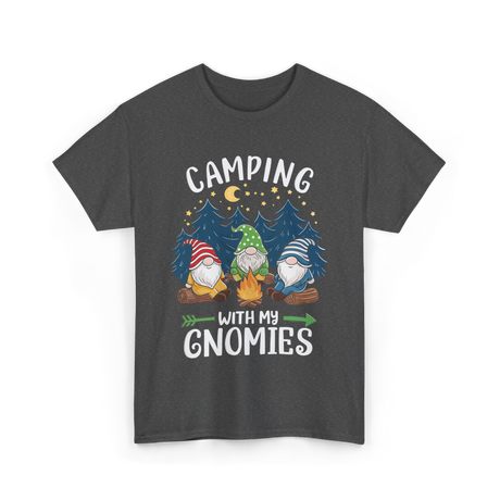 Camping with My Gnomies Gnome Adventure T-Shirt - Dark Heather