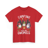 Camping With My Gnomies Gnomes T-Shirt - Red