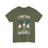 Camping With My Gnomies Gnomes T-Shirt - Military Green