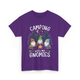 Camping With My Gnomies Gnomes T-Shirt - Purple