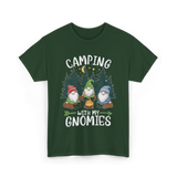 Camping With My Gnomies Gnomes T-Shirt - Forest Green