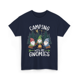 Camping With My Gnomies Gnomes T-Shirt - Navy