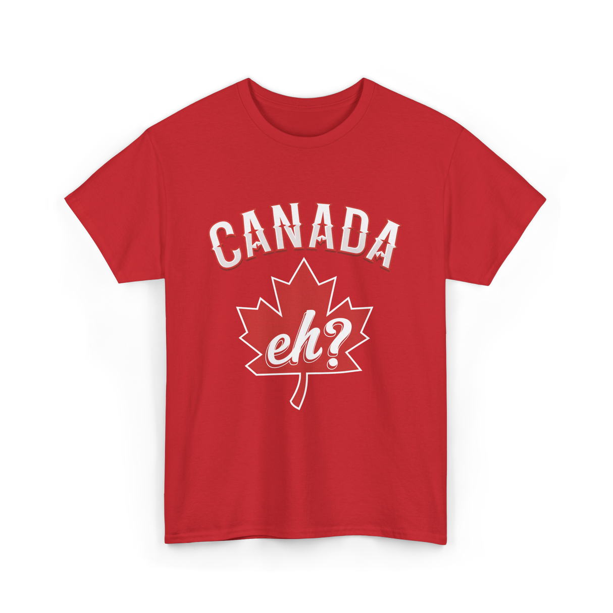 Canada Eh Canada Maple Leaf T-Shirt - Red