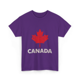 Canada Maple Leaf Canada T-Shirt - Purple