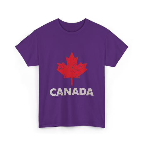 Canada Maple Leaf Canada T-Shirt - Purple