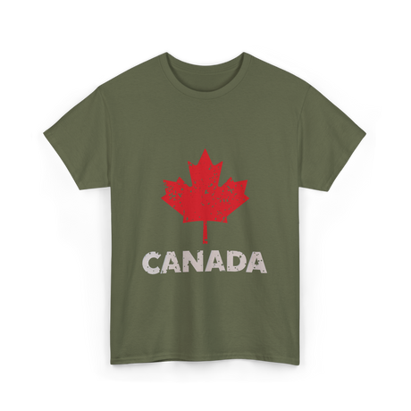 Canada Maple Leaf Canada T-Shirt - Military Green