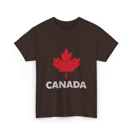 Canada Maple Leaf Canada T-Shirt - Dark Chocolate