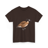 Canadian Goose Bird Wildlife T-Shirt - Dark Chocolate