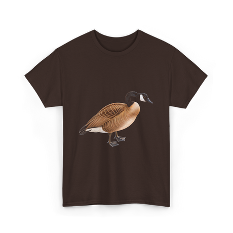 Canadian Goose Bird Wildlife T-Shirt - Dark Chocolate