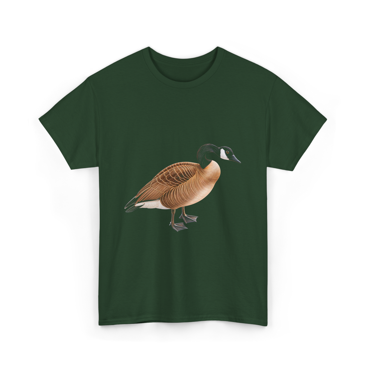 Canadian Goose Bird Wildlife T-Shirt - Forest Green