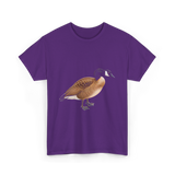 Canadian Goose Bird Wildlife T-Shirt - Purple