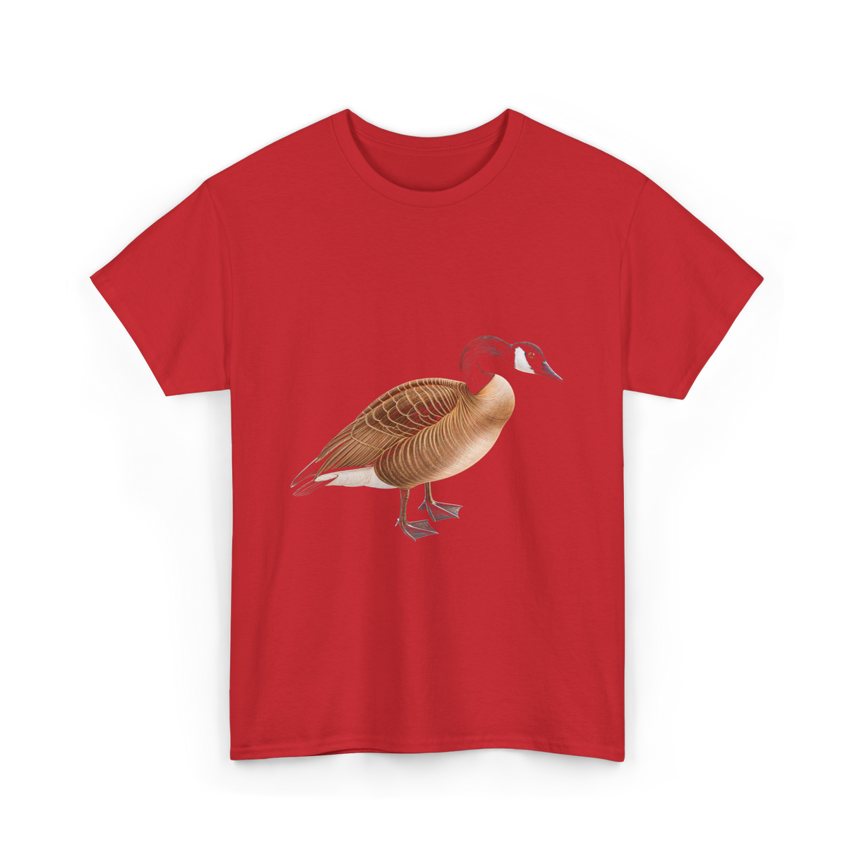 Canadian Goose Bird Wildlife T-Shirt - Red