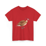 Canadian Goose Bird Wildlife T-Shirt - Red