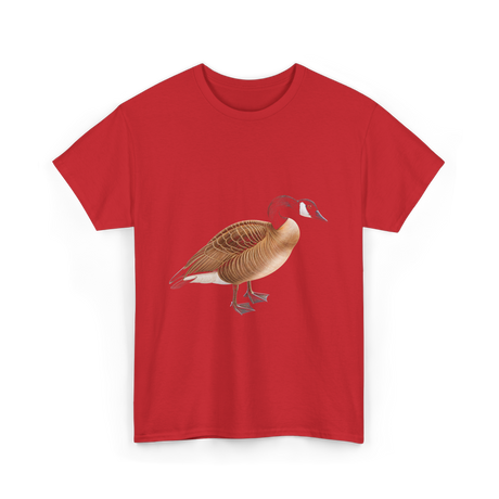 Canadian Goose Bird Wildlife T-Shirt - Red