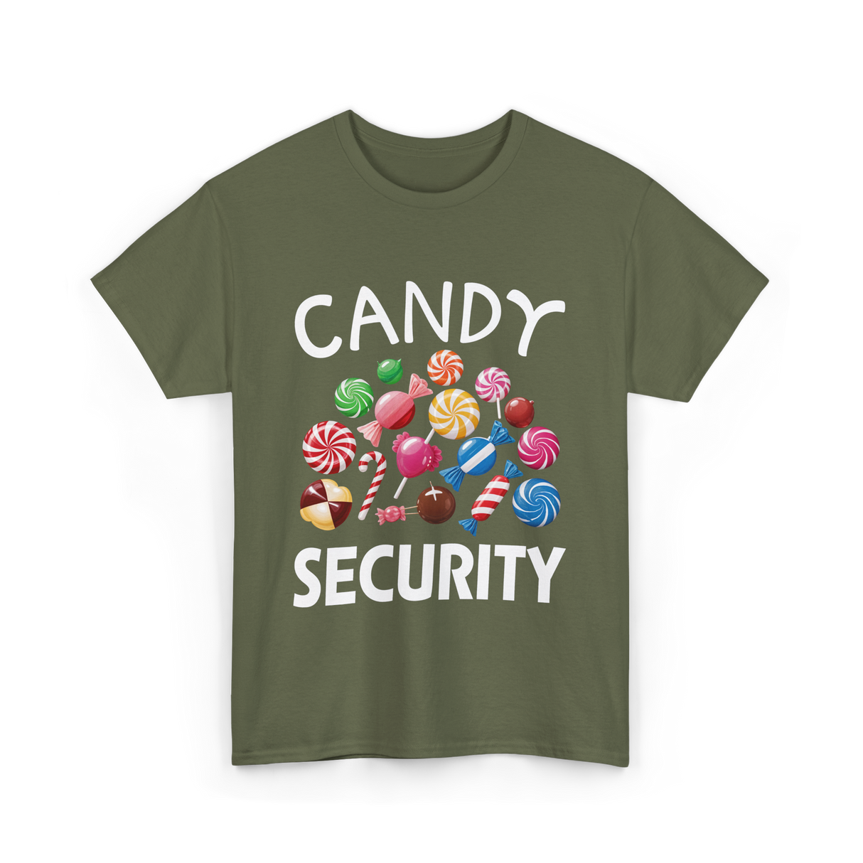 Candy Security Candy Lovers T-Shirt - Military Green