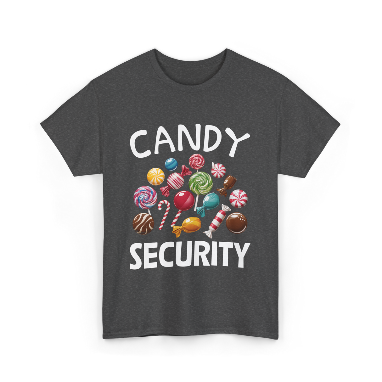 Candy Security Halloween Costume T-Shirt - Dark Heather