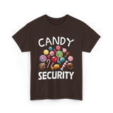 Candy Security Halloween Costume T-Shirt - Dark Chocolate