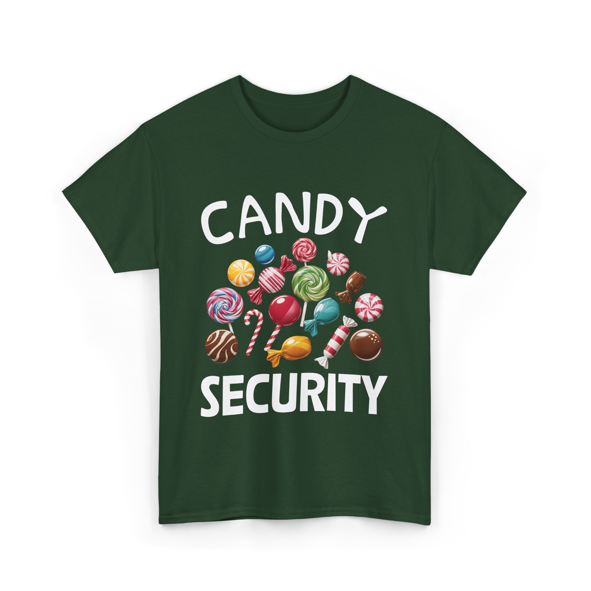 Candy Security Halloween Costume T-Shirt - Forest Green