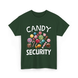 Candy Security Halloween Costume T-Shirt - Forest Green