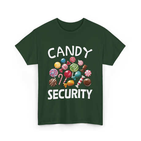 Candy Security Halloween Costume T-Shirt - Forest Green