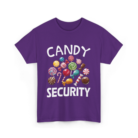 Candy Security Halloween Costume T-Shirt - Purple