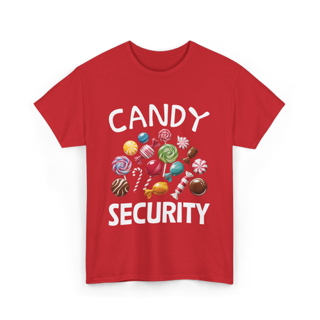 Candy Security Halloween Costume T-Shirt - Red