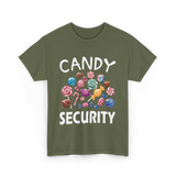 Candy Security Sweet Treats T-Shirt - Military Green