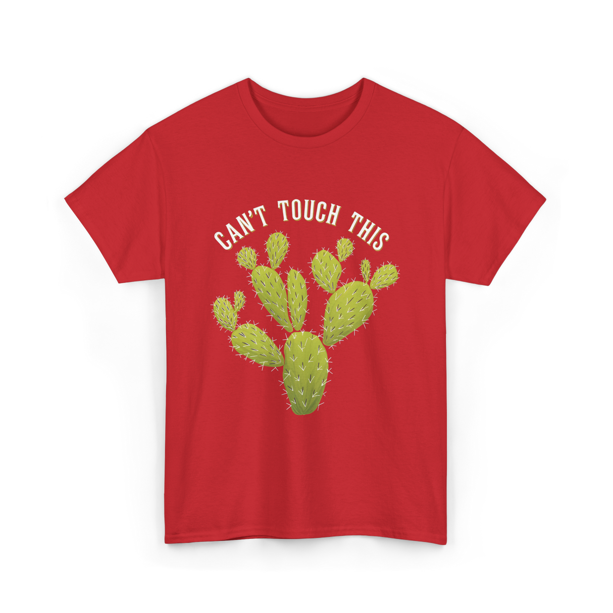 Can't Touch This Cactus T-Shirt - Red