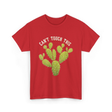 Can't Touch This Cactus T-Shirt - Red