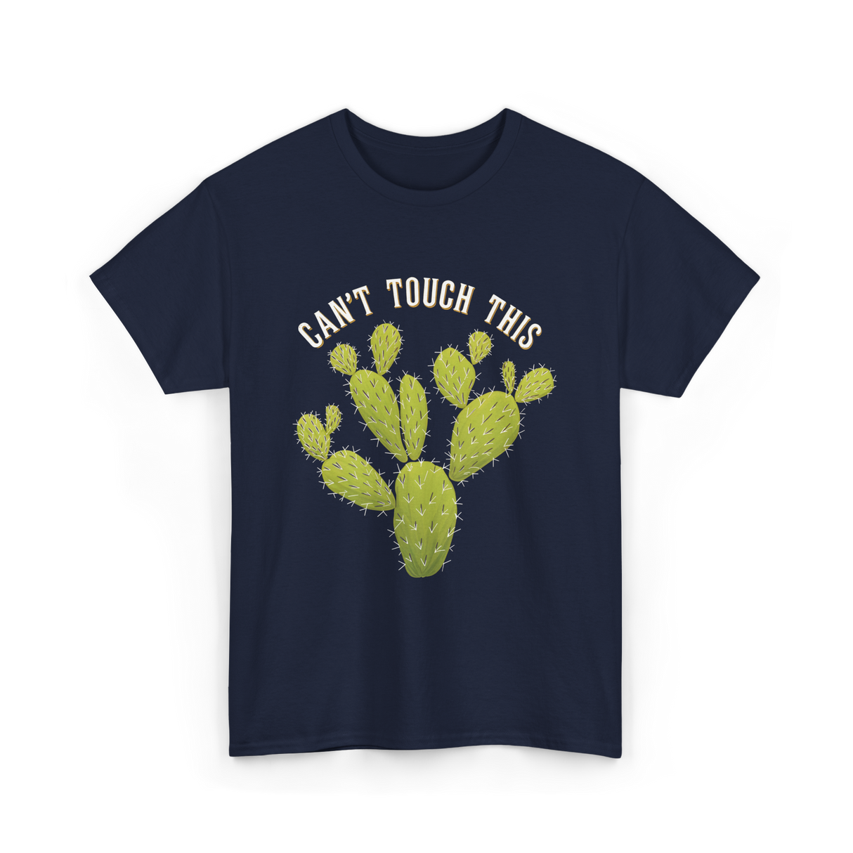 Can't Touch This Cactus T-Shirt - Navy