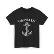 Captain Anchor Nautical Sailing T-Shirt - Black