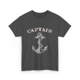 Captain Anchor Nautical Sailing T-Shirt - Dark Heather