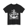 Captain Anchor Nautical Sea T-Shirt - Black