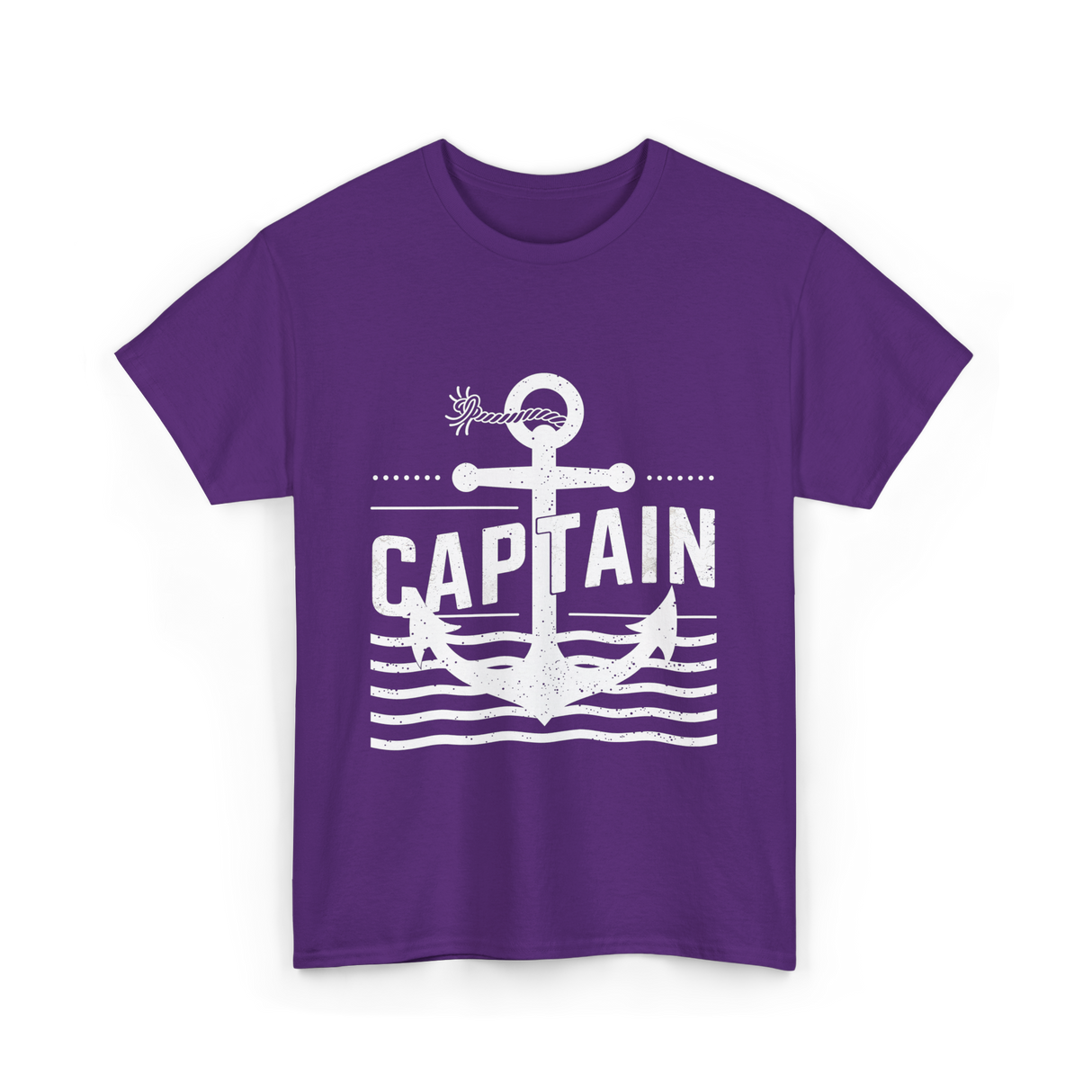 Captain Anchor Nautical Sea T-Shirt - Purple