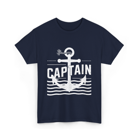 Captain Anchor Nautical Sea T-Shirt - Navy