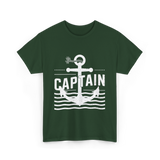 Captain Anchor Nautical Sea T-Shirt - Forest Green