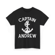 Captain Andrew Boating Captain T-Shirt - Black