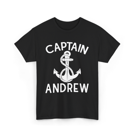 Captain Andrew Boating Captain T-Shirt - Black