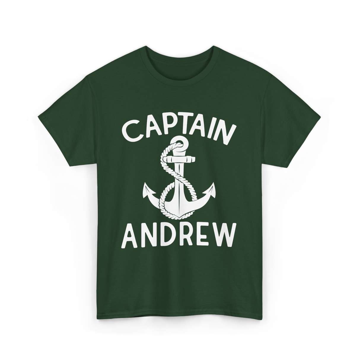 Captain Andrew Boating Captain T-Shirt - Forest Green