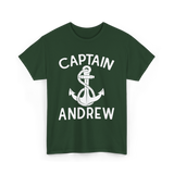 Captain Andrew Boating Captain T-Shirt - Forest Green