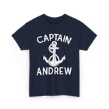 Captain Andrew Boating Captain T-Shirt - Navy