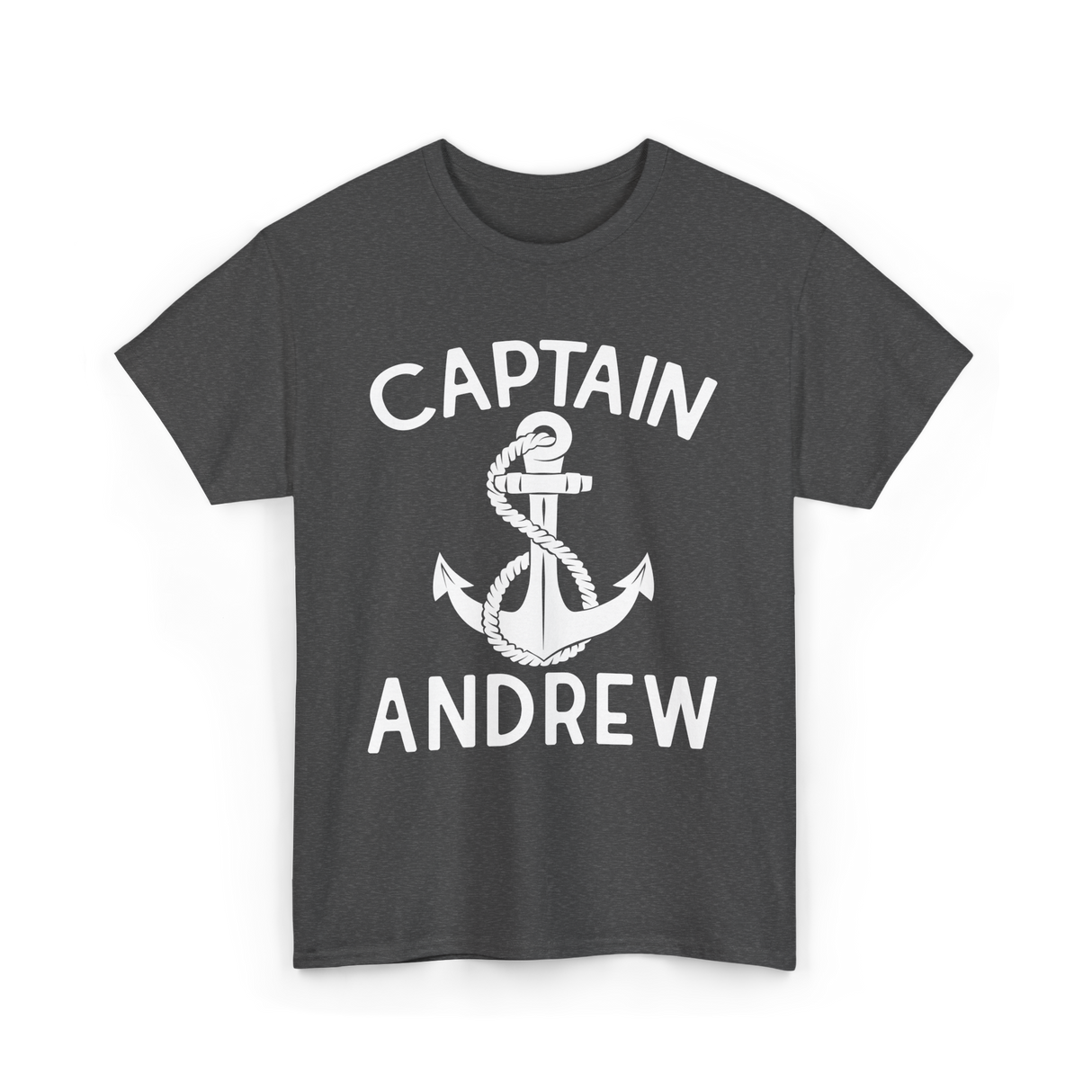 Captain Andrew Boating Captain T-Shirt - Dark Heather