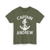 Captain Andrew Boating Captain T-Shirt - Military Green