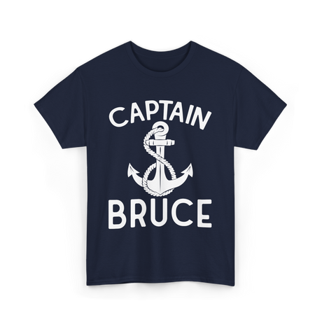 Captain Bruce Boating Captain T-Shirt - Navy