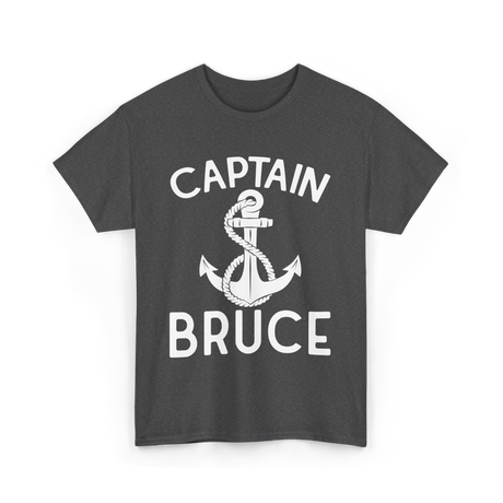 Captain Bruce Boating Captain T-Shirt - Dark Heather