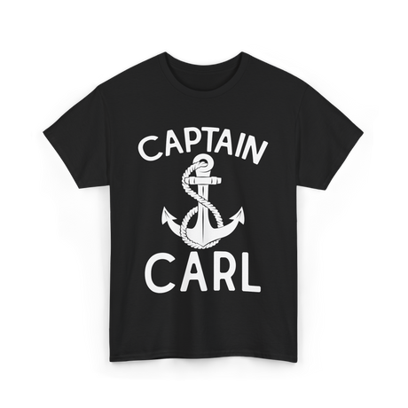 Captain Carl Boating Captain T-Shirt - Black