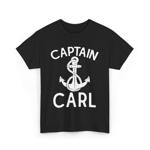 Captain Carl Boating Captain T-Shirt - Black