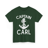 Captain Carl Boating Captain T-Shirt - Forest Green